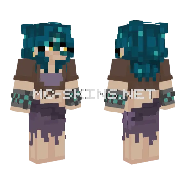 Cassiel Minecraft skin, front and back