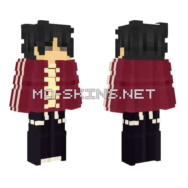 Casual Adidas Bone Chains Minecraft skin, front and back