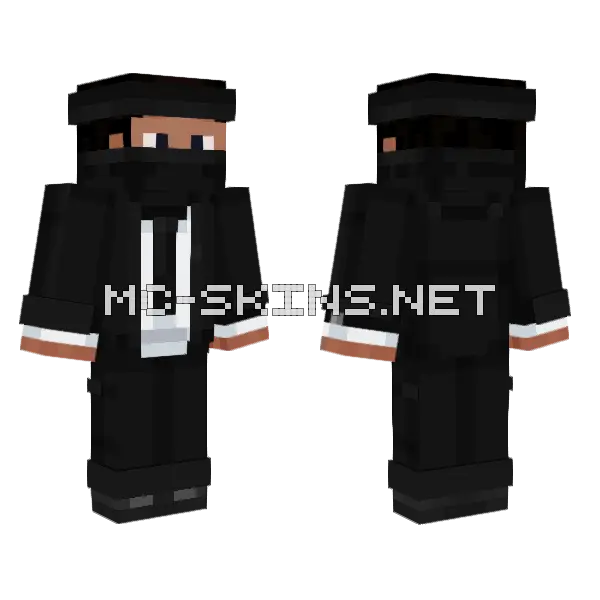 Casual Black Suit, front and back