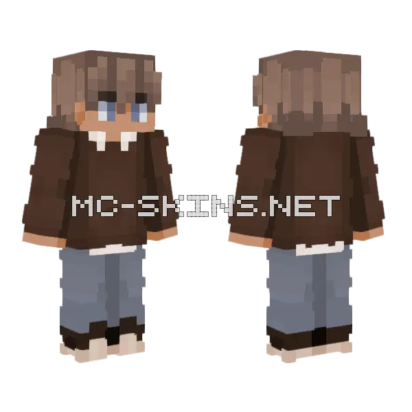 Casual Blue Overalls Boy, front and back