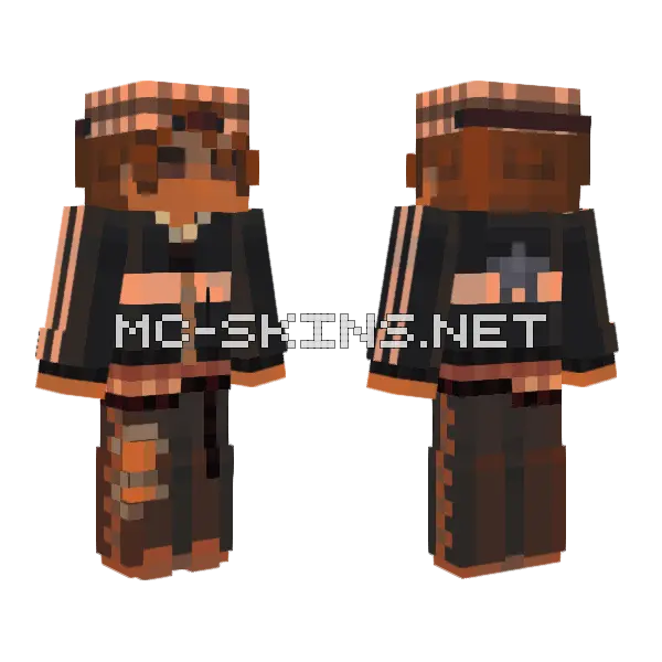 Casual Boy PvP Theme Minecraft skin, front and back