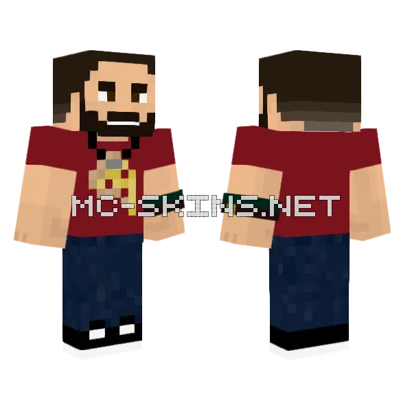 Casual Buzzcut Minecraft skin, front and back