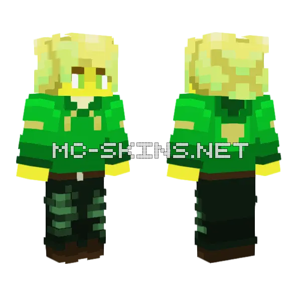 Casual Llyod Minecraft skin, front and back