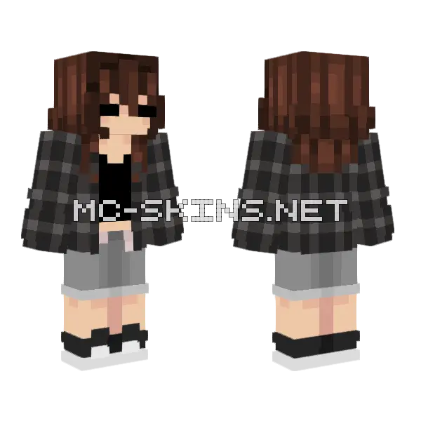 Casual Outfit Minecraft skin, front and back