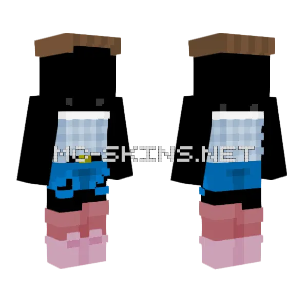 Casual Plaid Ob Minecraft skin, front and back