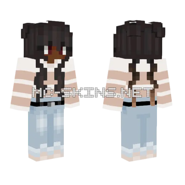 Casual Wolfix Minecraft skin, front and back
