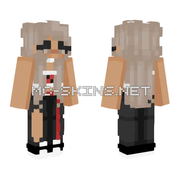 Casually Flaws Suit Minecraft skin, front and back