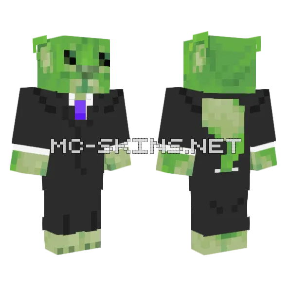 Cat Alien Terno Minecraft skin, front and back