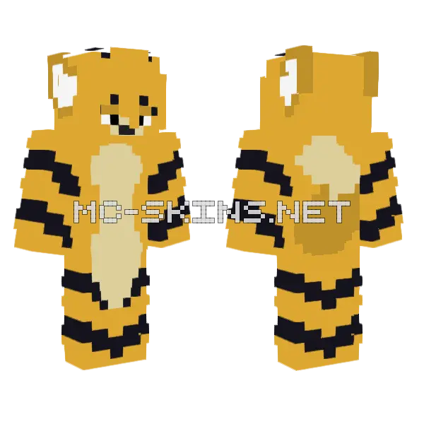 Cat Bee Minecraft skin, front and back
