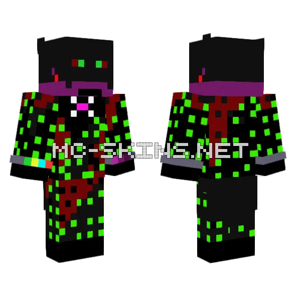Cat Monarbug Minecraft skin, front and back