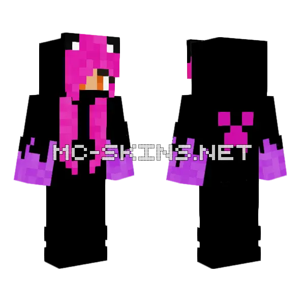Cat Ninja Minecraft skin, front and back