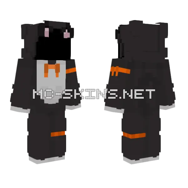 Cat Outfit Base 3 Minecraft skin, front and back