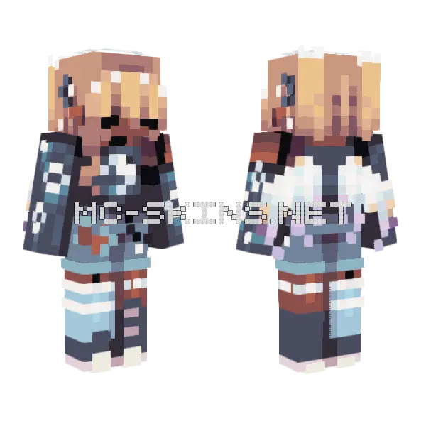 Catching Fallen Wishes Minecraft skin, front and back