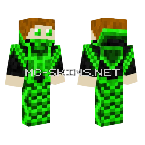 Catgamer8 V6 Minecraft skin, front and back
