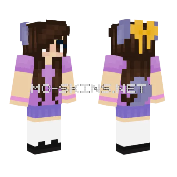 Catherina Minecraft skin, front and back