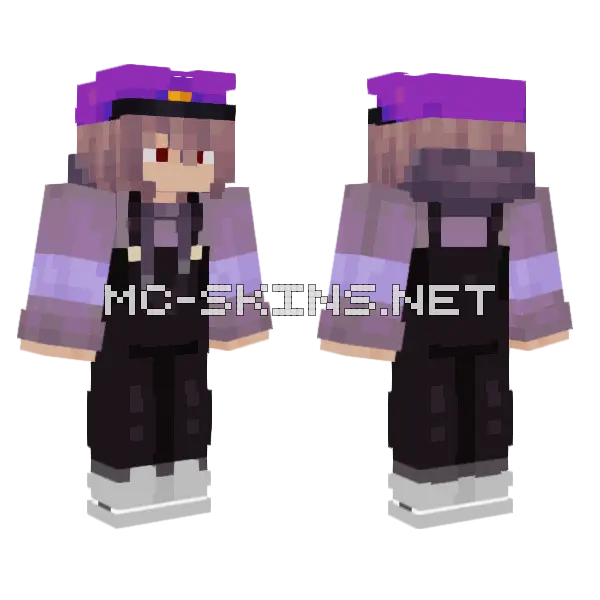 Catio Nights Witch Minecraft skin, front and back
