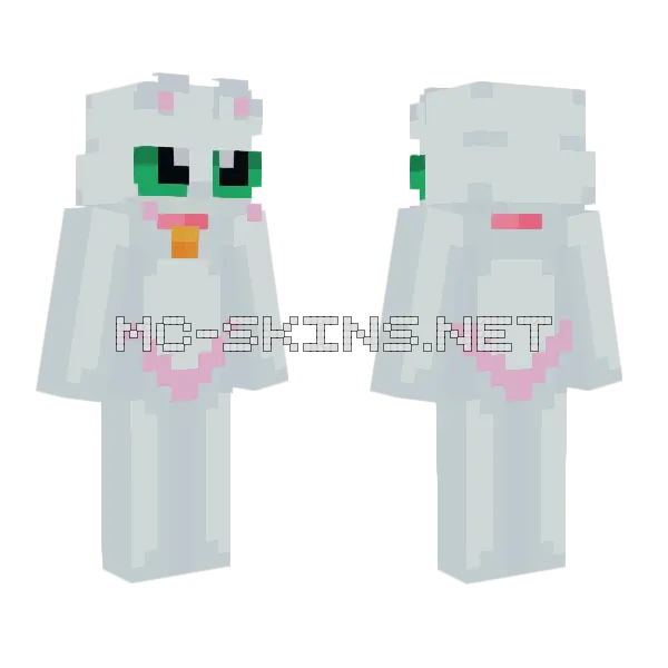 Catkiss Minecraft skin, front and back