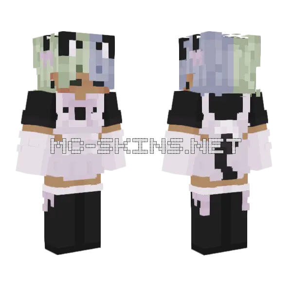 Catmaid J2 Minecraft skin, front and back