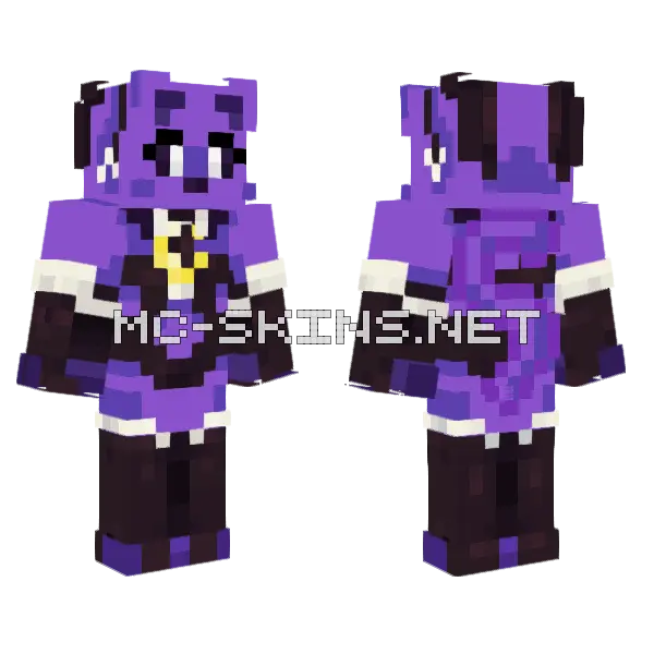 Catnap Minecraft skin, front and back
