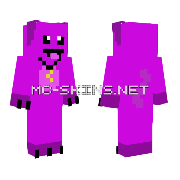 Catnap Minecraft skin, front and back