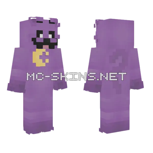 Catnap Cartoon Minecraft skin, front and back