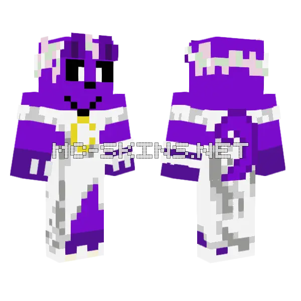 Catnap Wedding Minecraft skin, front and back
