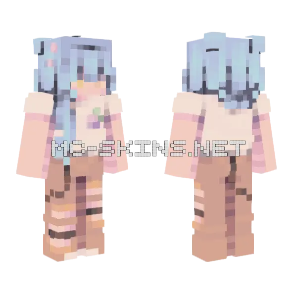 Cats In The Cold Minecraft skin, front and back