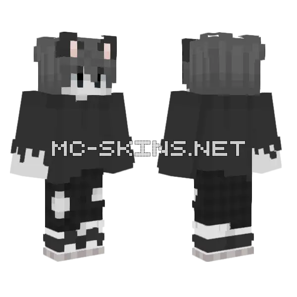 Catxboy Minecraft skin, front and back