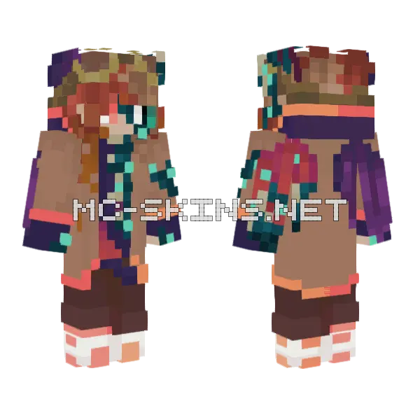 Cb Emberr Sculk Minecraft skin, front and back