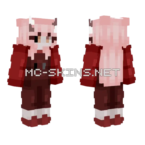 Ce Oxblood Minecraft skin, front and back