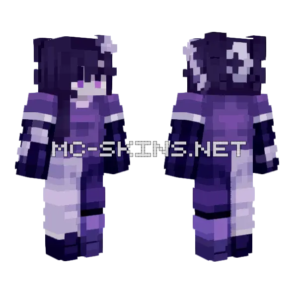 Ce Small Void Minecraft skin, front and back