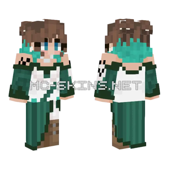 Cele Minecraft skin, front and back