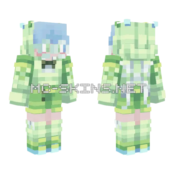 Celentry Boy Minecraft skin, front and back