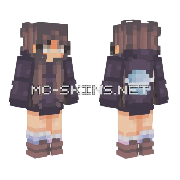 Celestial Girl Minecraft skin, front and back