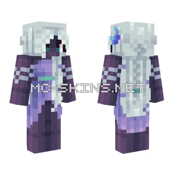 Celestial Midnight Ter2 Minecraft skin, front and back