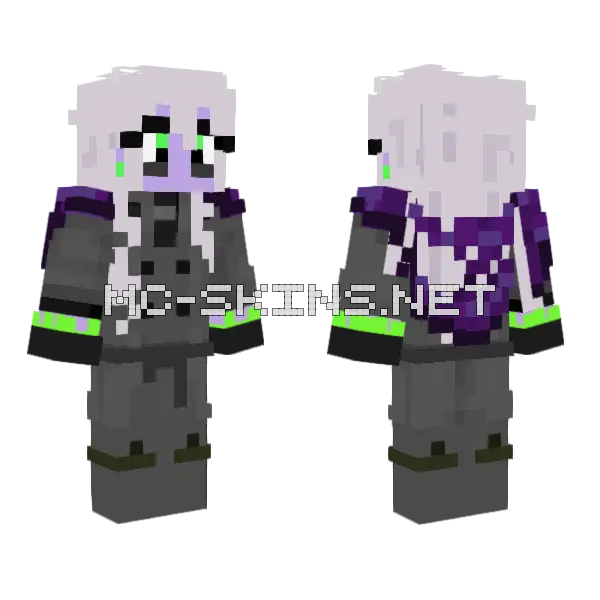 Celestial Nightmare Minecraft skin, front and back