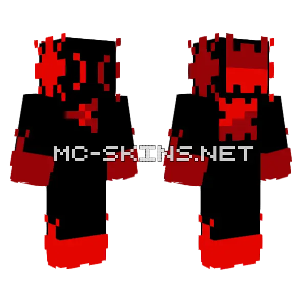 Celestis The Spider Minecraft skin, front and back