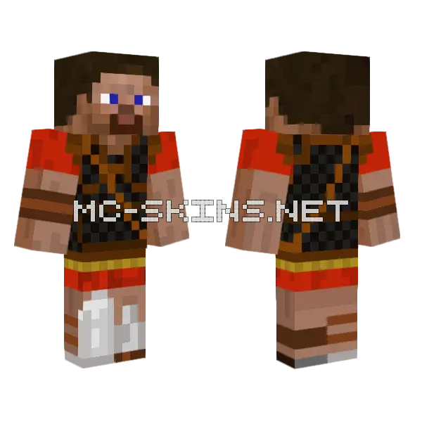 Centurion Steve Minecraft skin, front and back