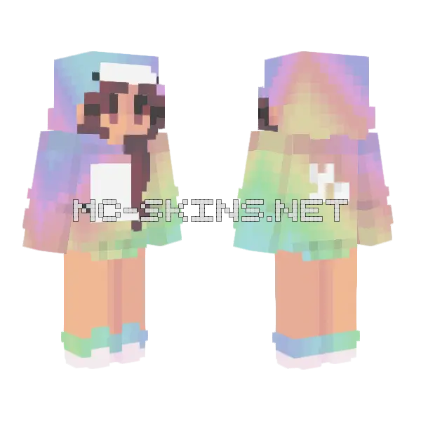 Cereal In Milk Merch Minecraft skin, front and back