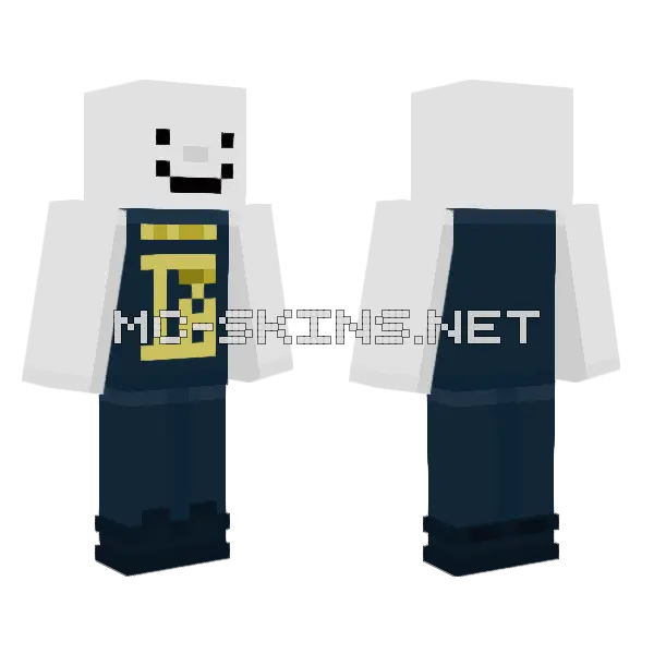 Certified IA Dummy Minecraft skin, front and back
