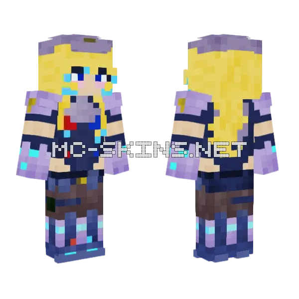 Ceru Milkerton Minecraft skin, front and back