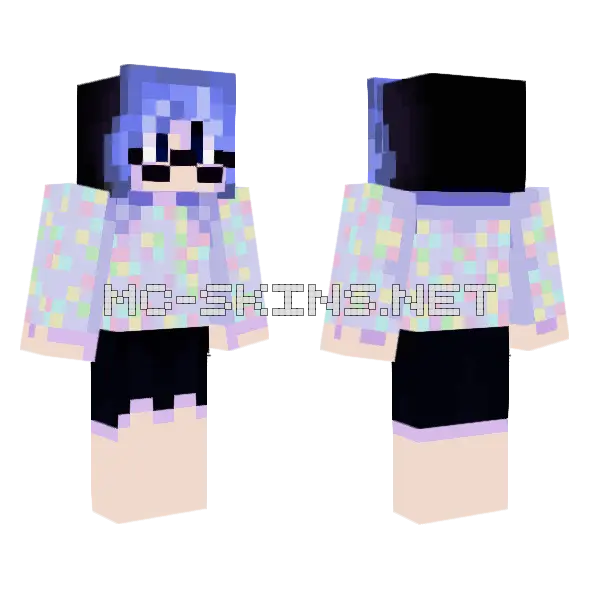 Ceto Guardian Origin Minecraft skin, front and back