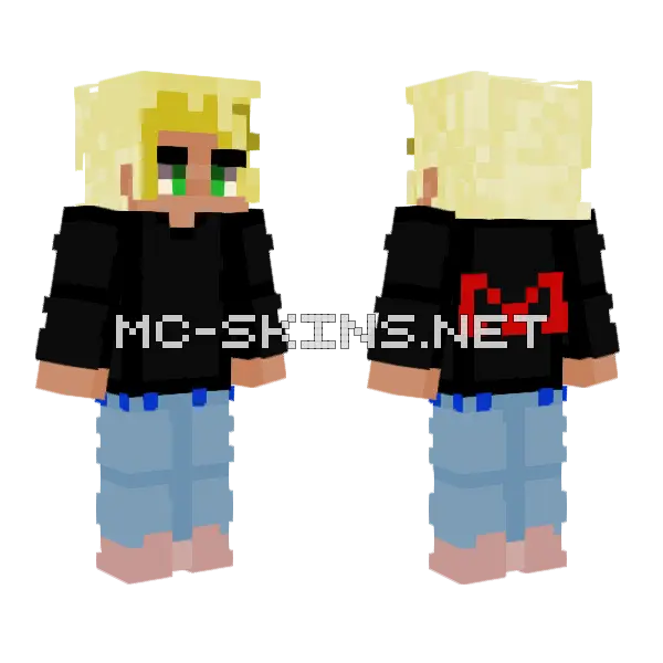 Chad Wild Clay Minecraft skin, front and back