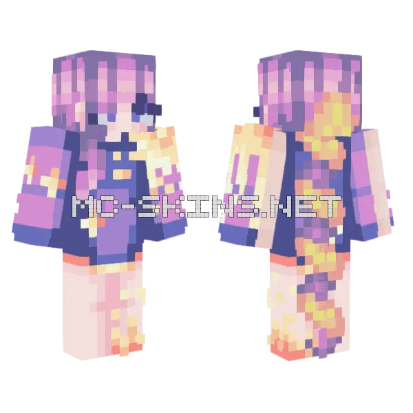 Chained With The Stars Minecraft skin, front and back