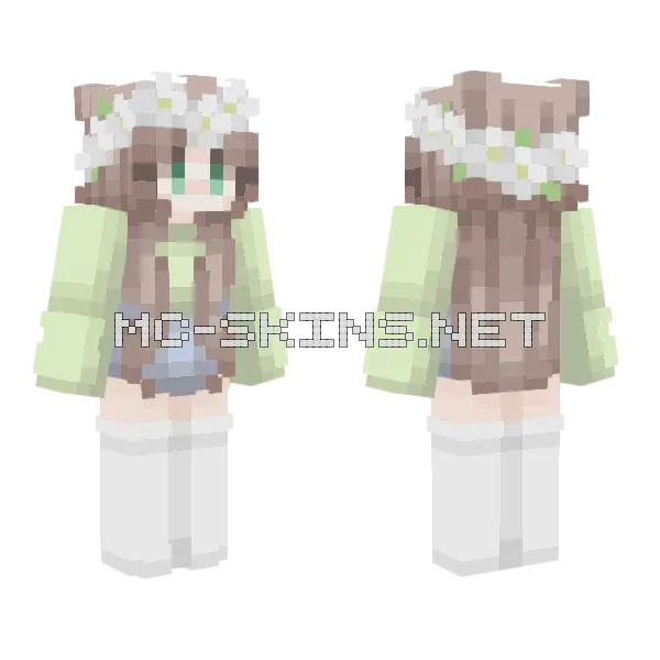 Chamomile Te Minecraft skin, front and back