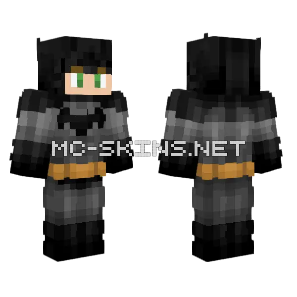 Championz69z Batman Minecraft skin, front and back