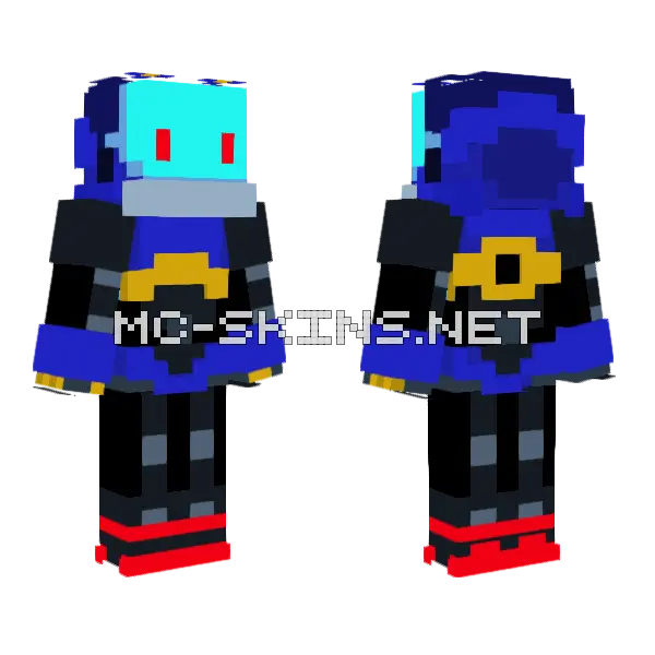 Chaos Sonic Minecraft skin, front and back