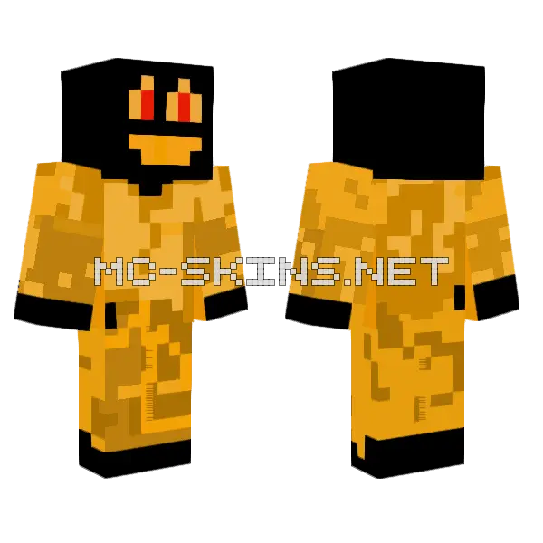 Chaosflo44 Broder Krbis Minecraft skin, front and back