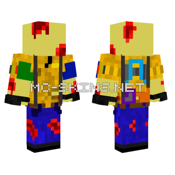 Chapter 3 Player Minecraft skin, front and back
