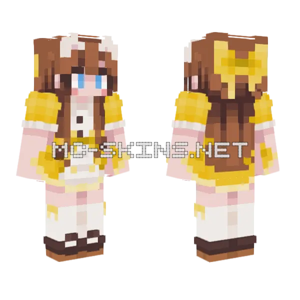 Chara Paige Hails Minecraft skin, front and back